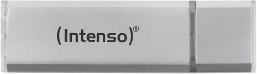 USB 2.0 Stick 32GB Alu Line Silber von Intenso