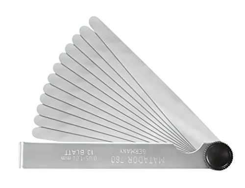 MATADOR Fühlerlehren, 100 mm Blatt, 13 x 2-35/100, 0760 0005