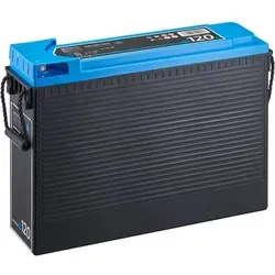 ECTIVE DC 120 AGM Slim 12V Versorgungsbatterie 120Ah - Platzsparendes Energiewunder - Batterien & Akkus: Wartungsfreie AGM-Batterie mit 15% höherer Zyklenfestigkeit, ideal für Camping und mobile Anwendungen.