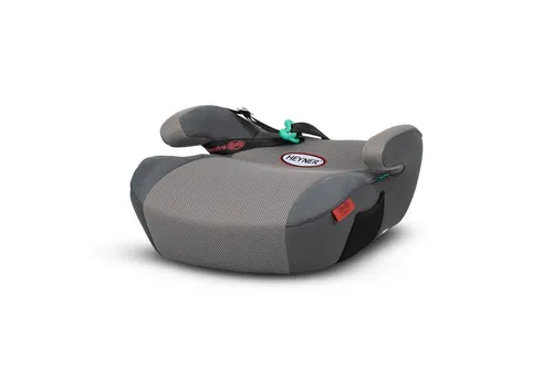 HEYNER Autokindersitz i-SAFEUp L – Sitzerhöhung für Kinder ab 6 Jahren - Kindersitz ohne ISOFIX, ergonomisch geformt für gesunde Sitzhaltung und extra weicher, waschbarer Bezug für maximalen Komfort und Hygiene.