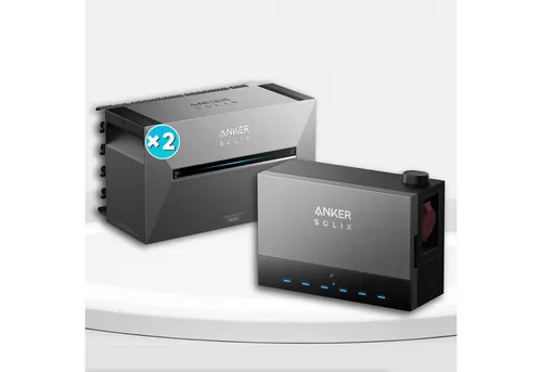 Anker SOLIX Power Dock mit Anker SOLIX Solarbank 3 E2700 Pro - Praktisches Solarenergie-Kit für effiziente Energieversorgung. Inklusive Power Dock und optionalen Solarbanken, ideal für den flexiblen Einsatz im Freien.