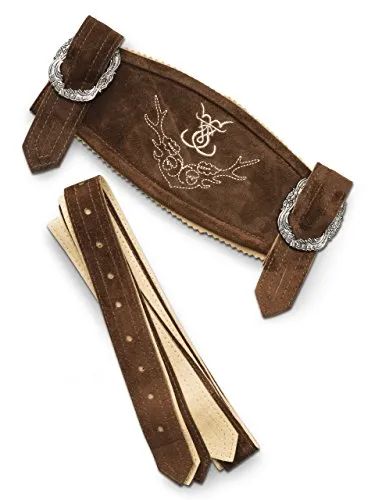 Hosenträger Klassik in braun von Schöneberger Trachten Couture