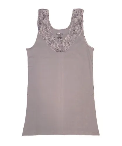 Toker Collection® Achselhemd Damen Unterhemd mit extra breiter Spitze (1 Stück, einzeln gepackt) Spitze in vielen Varianten