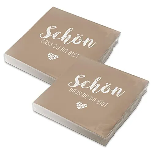 Papierservietten Braun von itenga