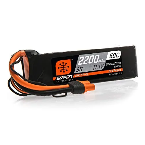11,1 V 2200 mAh 3S 50C Smart LiPo-Akku - IC3 von Spektrum, leistungsstark und ideal für Drohnenflüge