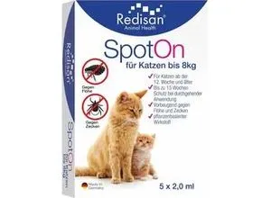 Redisan Spot On für Katzen -gegen Zecken und Flöhe 10 ML