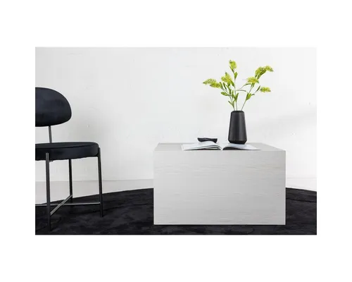 Venture Home Tisch York Kalkweiß - Couchtisch York in stilvollem Weiß, robustes MDF-Design mit industriellem Touch und einer Tragkraft von bis zu 100 kg – ideal für jedes Wohnzimmer!