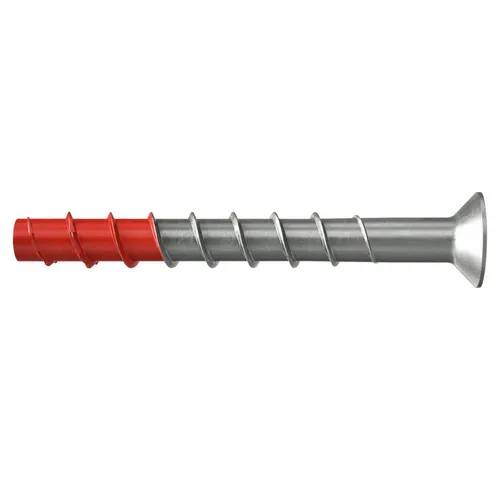 Fischer Betonschraube FBS II SK A4, Edelstahl, 8 x 80 mm - Hohe Lasten sicher verankern - Sonstige Elektroinstallationsartikel für die Befestigung von Fassaden und Konstruktionen im Außenbereich, selbstschneidend, montagefreundlich und mit hoher Tragfähigkeit.