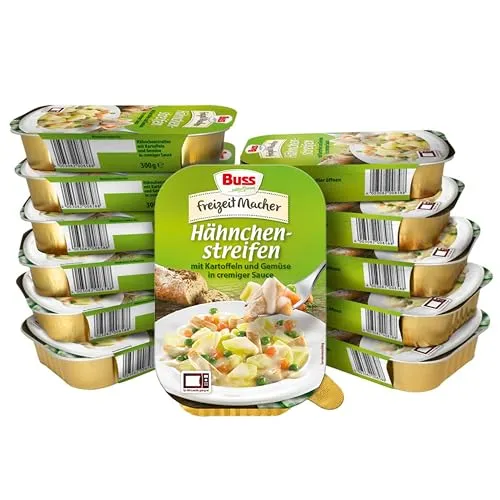 Buss Hähnchenstreifen in cremiger Sauce mit Gemüse 300g von Buss