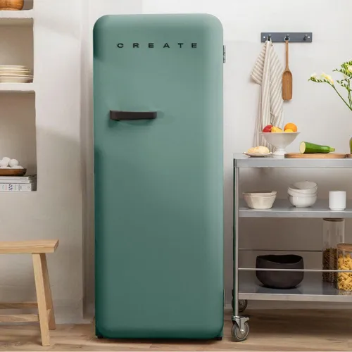CREATE RETRO FRIDGE 150 Schwarz – Kühlschrank mit Gefrierfach