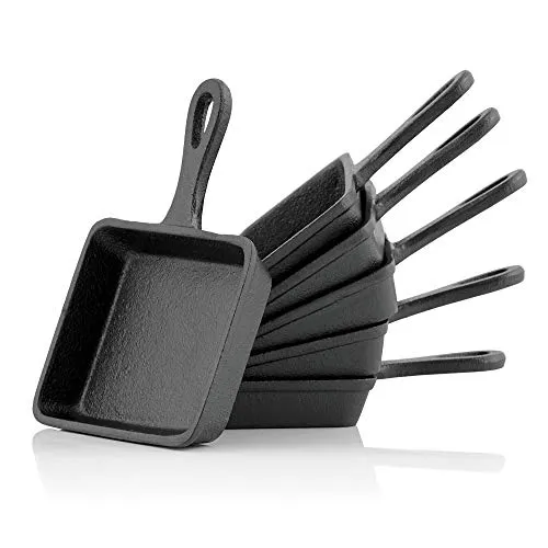 BBQ-Toro Gusseisen Raclette Pfännchen (6 Stück)