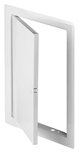 Revisionsklappe aus Stahlblech weiß 40 x 40 cm Metall 400 x 400 mm Revisionstür Revision Wartungstür Wartung Reinigungsklappe Wartungsöffnung Reinigungstür mit Einbaurahmen DM93#1