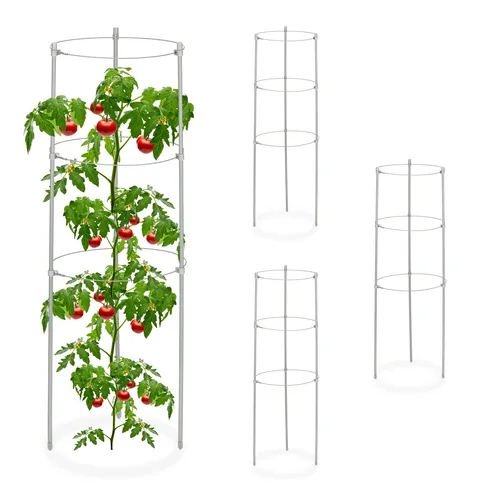 Rankhilfe Rankstütze Pflanzenhalter Tomatenstütze Blumenstütze 4er Set 110 g