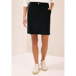 Minirock CECIL, Damen, Gr. 34, ink grün, Web, 98% Baumwolle, 2% Elasthan, unifarben, normal knieumspielend, Röcke Minirock, aus Baumwolle mit Stretchanteil