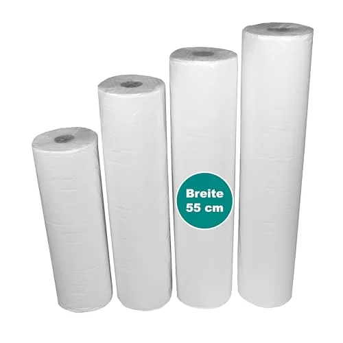 Ärzterollen/Ärztekrepp | 55 cm breit | weich und saugfähig | 2-lagig | Zellstoff | 50 Meter Länge | 139 Blatt | Lieferumfang: 9 Rollen im Karton 9