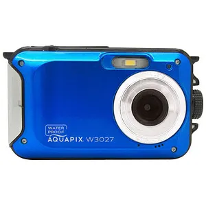 Easypix Aquapix W3027 Wave Marine Blue Digitalkamera - Digitalkamera für Wassersportler, wasserdicht bis 3 Meter, ideal für Aufnahmen unter Wasser und bei Outdoor-Aktivitäten.