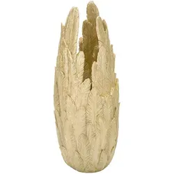 Produktbild Mauro Ferretti Feder Vase 32x34x80 cm in Gold