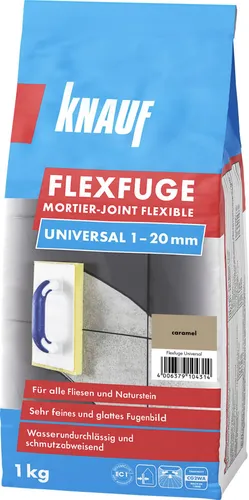 Knauf Fugenmörtel Flexfuge Universal 1 Kg caramel in braun von Knauf