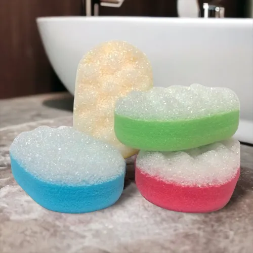 Massageschwamm Duschschwamm Badeschwamm Peeling Schwamm Körperpeeling Oval 4 x