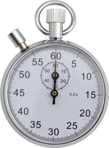 16300-07-EUROTIME Mechanische Handstoppuhr mit 60 Minuten Anzeigezeit - Präzise Stoppuhr für exakte Zeitmessungen, ideal für Sport und Training. Robuste Bauweise garantiert Langlebigkeit und Zuverlässigkeit.