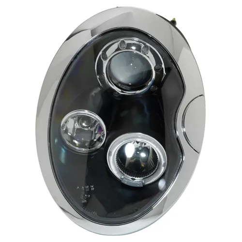 Produktbild Satz Frontscheinwerfer passend für BMW New Mini R50-R53 2001-2006 - Schwarz - in