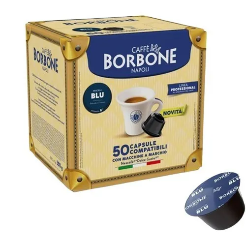 CAFFÈ BORBONE - MISCELA BLU - Box 50 DOLCE GUSTO KOMPATIBLE KAPSELN 7g