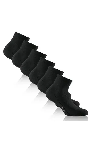 Rohner Socks Socken Tagessocke Sneaker Basic Plus schwarz - 3 Paar