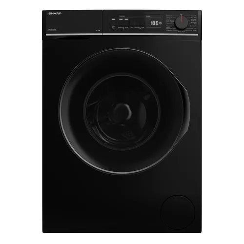 Sharp Waschmaschine ES-PRO814BA-DE, 8 kg, 1400 U/min - Waschmaschinen mit AllergySmart-Funktion, Dampfbehandlung und energieeffizienter EcoLogic-Technologie für saubere Wäsche und optimale Pflege.