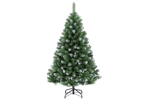 SALCAR Künstlicher Weihnachtsbaum 120 cm – Dicht und schneebedeckt für festliche Stimmung - Künstlicher Weihnachtsbaum in Tannengrün mit 271 PVC-Zweigen und stabilem Metallständer – ideal für kleine Räume und eine gemütliche Weihnachtsatmosphäre.