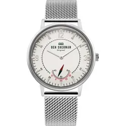 Ben Sherman WB034SM Portobello Heritage Herren 41mm - Armbanduhr aus Edelstahl mit elegantem Design, 3 ATM wasserdicht und ideal für den Alltag oder besondere Anlässe.