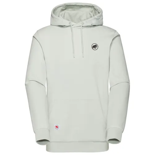Mammut ML Hoody Men Original silver sage XL - Outdoor Hoodie für Herren, aus weichem, organischem Baumwoll-Fleece, mit verstellbarer Kapuze und lässigem Känguru-Taschen-Design - ideal für Kletterabenteuer und Freizeit.
