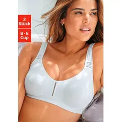 T-Shirt-BH PETITE FLEUR, Damen, Gr. 95, Cup D, weiß (2xweiß), Jersey, Obermaterial: 95% Baumwolle, 5% Elasthan, Basic, BHs T-Shirt-BH, ohne Bügel aus Baumwolle, Topseller