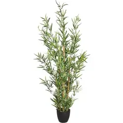 Atmosphera Künstlicher Bambus H 120 cm - Grün - Künstliche Pflanzen, lebensecht und pflegeleicht, ideal für die kreative Raumgestaltung.