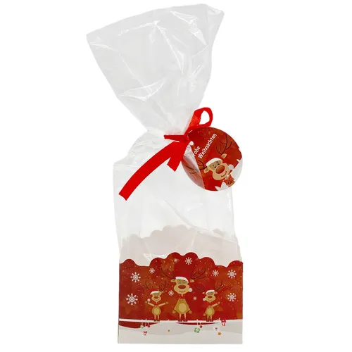 DIY Gebäck Pralinen Schachteln 6 er Set Weihnachten Elch Kekse Plätzchen