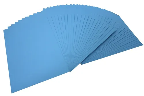 folia Fotokarton DIN A4 300 g/qm mittelblau 50 Blatt