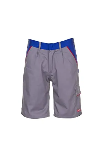 Planam 2373068 Highline Shorts, Zink/Kornblau/Rot, Größe 4XL