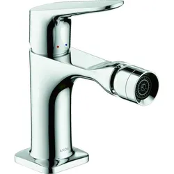 Axor Citterio M Einhebel-Bidetmischer - Hochwertiger Chrom-Finish - Bidetarmaturen mit Zugstangen-Ablaufgarnitur für eine elegante und funktionale Badezimmergestaltung.