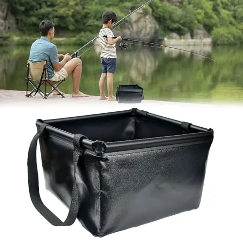 SLTAXAR Faltschüssel Camping 15L Faltbare Spülschüssel Camping Waschschüssel Outdoor Faltschüssel Falteimer aus Langlebigem Planen Gewebe Faltbare Schüssel Universell Spülbecken Fürs Campen Spülen