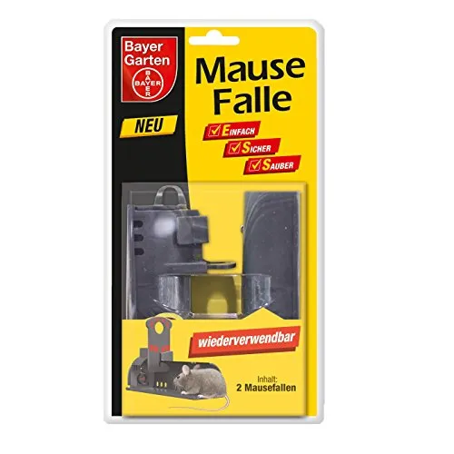 Protect Home Rodicum Mausefalle, Schwarz, 5.1 x 14 x 24.5 cm