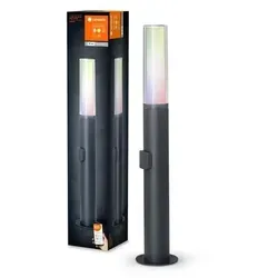 LEDVANCE Smarte LED Aussenleuchte - Stehleuchte mit WiFi Technologie, RGB-Farben änderbar und kompatibel mit Google & Alexa