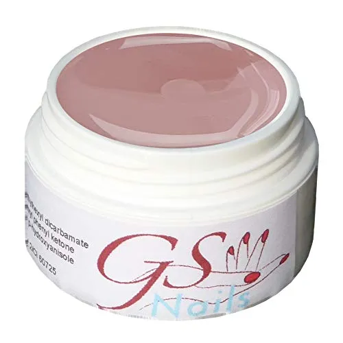 GS-Nails UV Farb-Gel für Nail-Art & Nagel-Design - 5 ml UV-härtendes Cover-Gel - Nail-Gel - selbstglättendes Nagel-Gel - Beige 09#B3