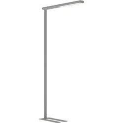 Maul Stehlampe Mauljet – dimmbar, 4650 Lumen, 195cm, silber - Stehleuchte für Büro und Zuhause, 51 Watt, stufenlos dimmbar für individuelles Licht. Hochwertiges Aluminium-Gehäuse in modernem Design.
