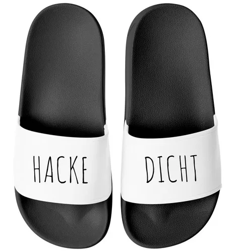 MoonWorks Badeschlappen mit Spruch Alkohol Unisex witzige Party-Schuhe für Badesandale