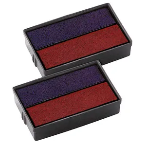 COLOP Ersatzstempelkissen E/10/2 blau/rot 2,9 x 1,8 cm, 2 St.