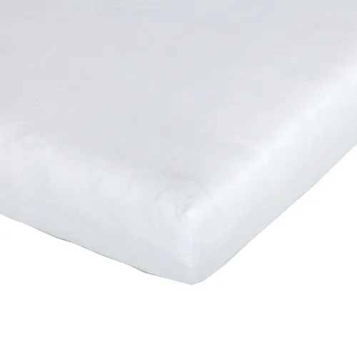 Träumeland Spannbetttuch für Babymatratze Tencel weiß 60x120 / 70x140 TOP