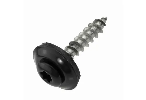 SCREWREBEL Spenglerschraube mit lackiertem Kopf - Edelstahl A2 mit EPDM-Dichtscheibe - TX20, (100 St)