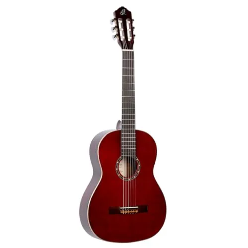 Ortega Guitars 4/4 Konzert Gitarre – Family Series - 4/4 Konzertgitarre mit Fichte- und Mahagonikorpus, ideal für Anfänger und Profis. Inklusive gepolstertem Gig Bag für einfachen Transport.