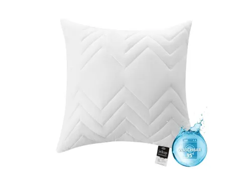 SEI Design Microfaserkissen Mikrofaser Dekokissen Sofakissen Kissen gesteppt 40x40 cm, Füllung: Faserbällchen, Bezug: Microfaser, Seitenschläfer, Rückenschläfer, Bauchschläfer, Kissen, Steppkissen, gesteppt mit Reißverschluss 95°C waschbar