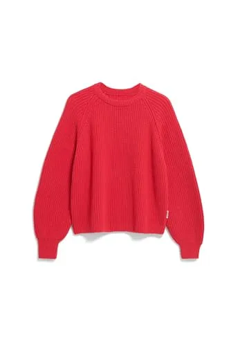 ARMEDANGELS Damen Pullover aus Bio-Woll Mix KAAGI Loose Fit Candy Apple M