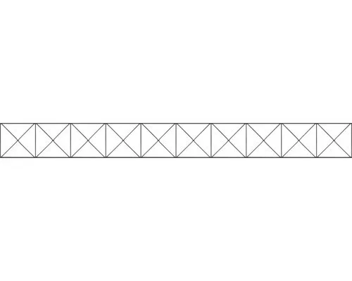 Dekorelement ALBERTS für Doppelstabmatte Nexus 200 x 20 cm anthrazit